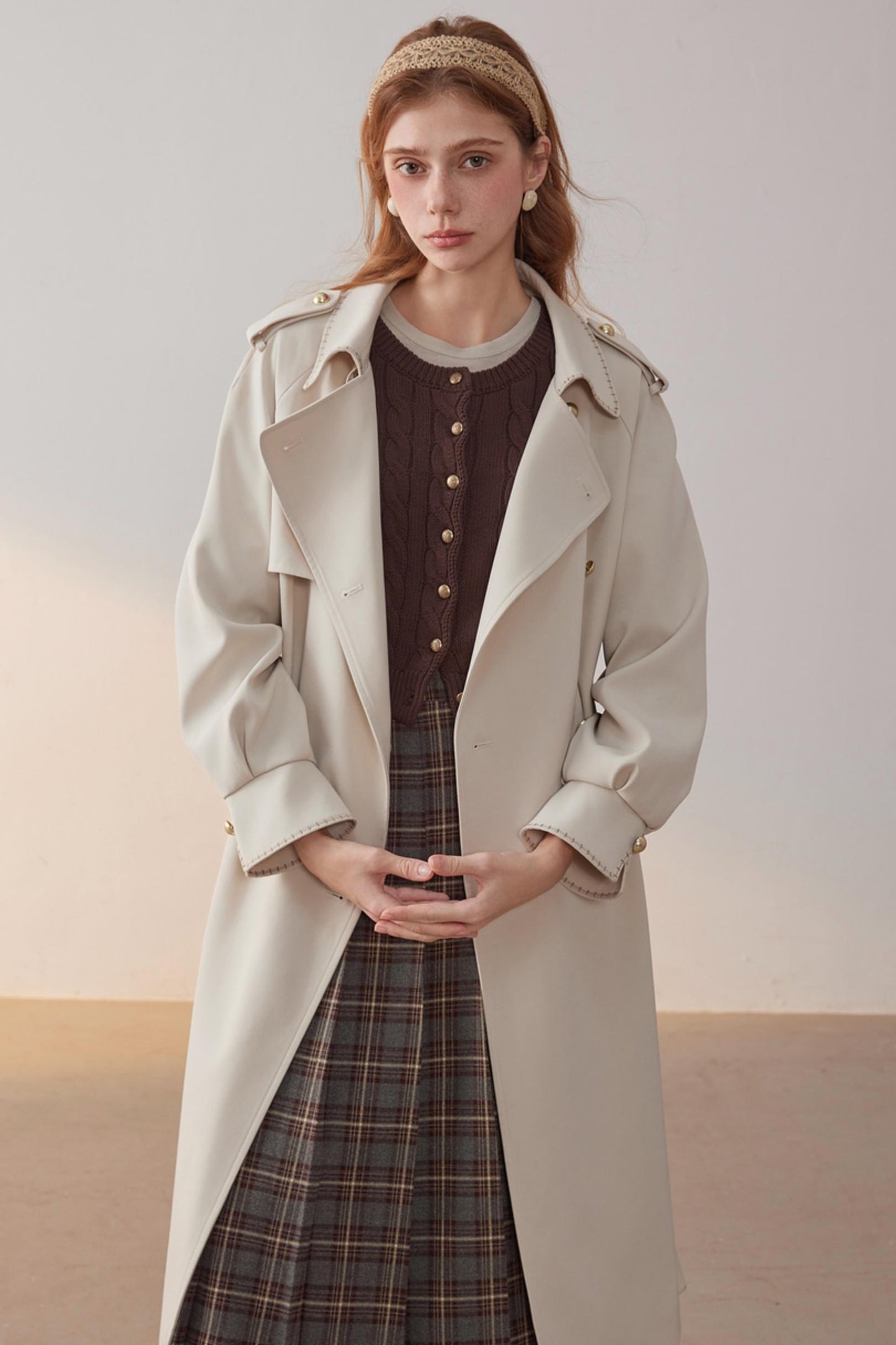Lapel Trench Coat