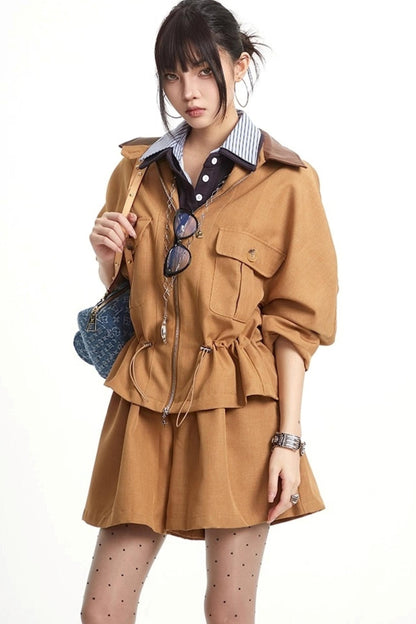 Autumn Style Trench Coat Set-Up