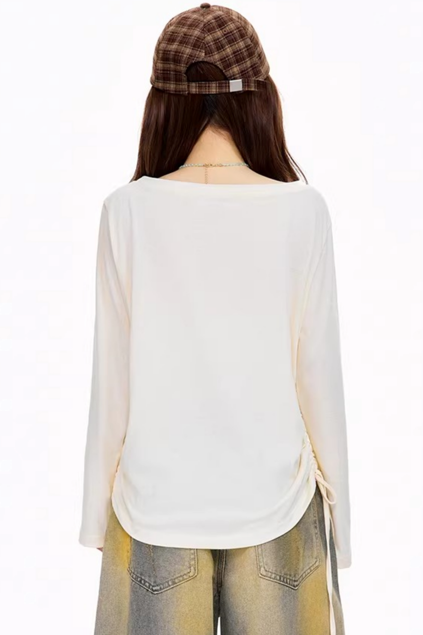 아메리칸 레트로 긴팔 탑