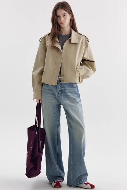 Retro Raglan Trench Coat