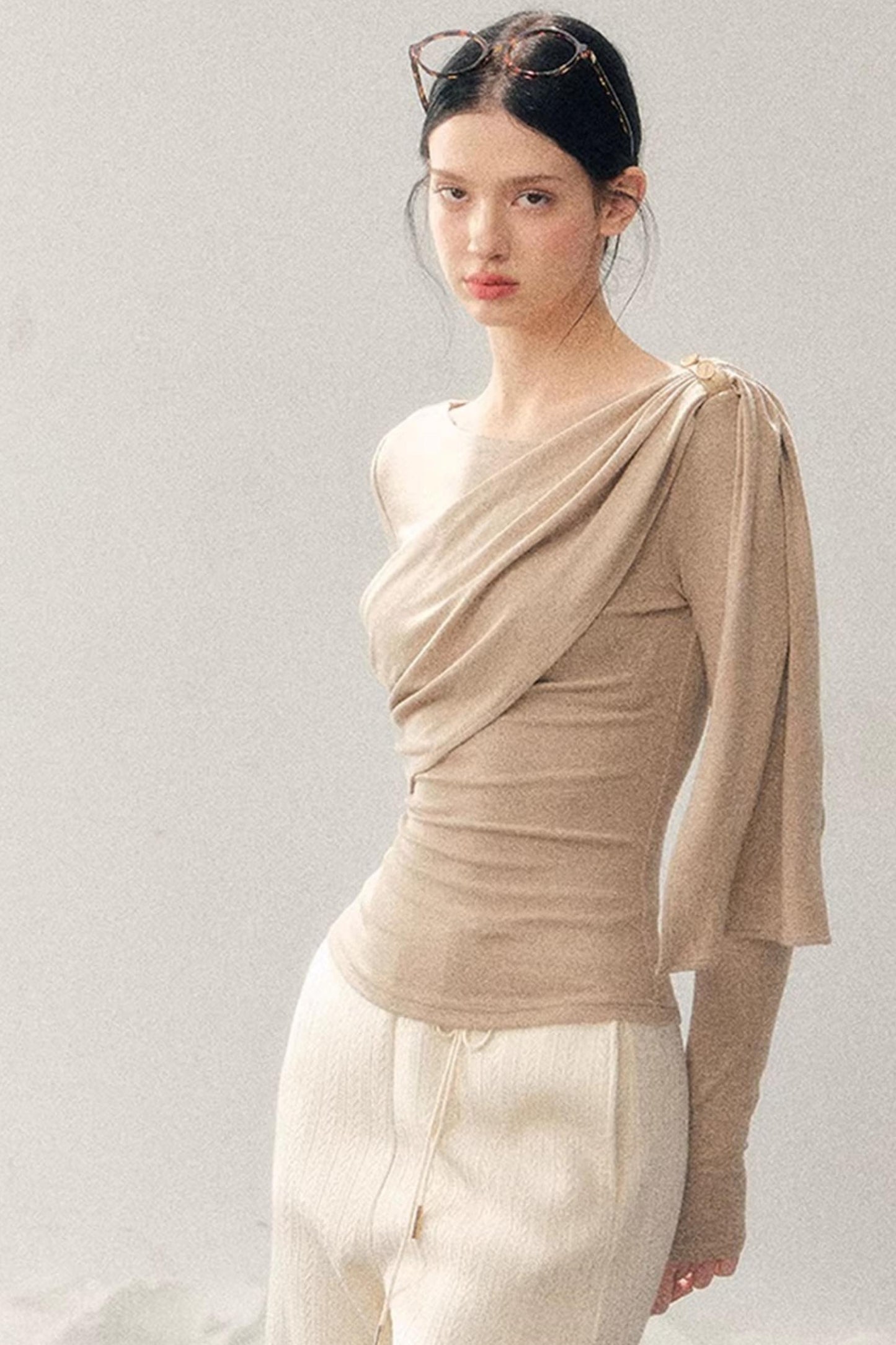 French Ribbon Design Blouse