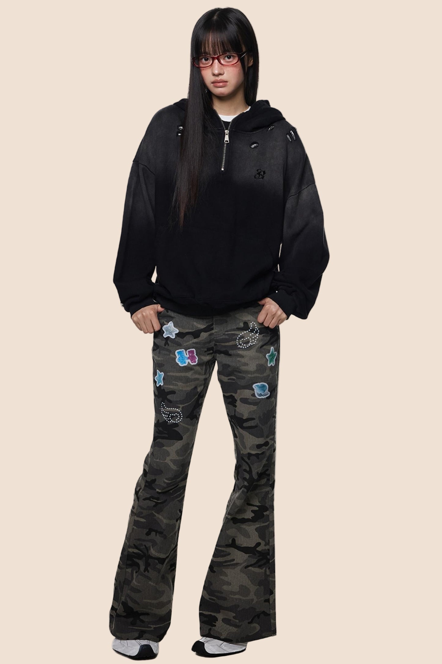 Vintage Distressed Sweat Jacket