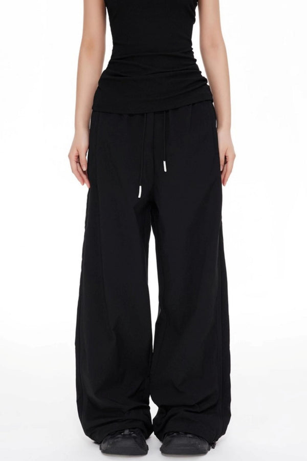 Striped Wide-leg Pants