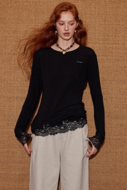 Lace Patchwork T-shirt