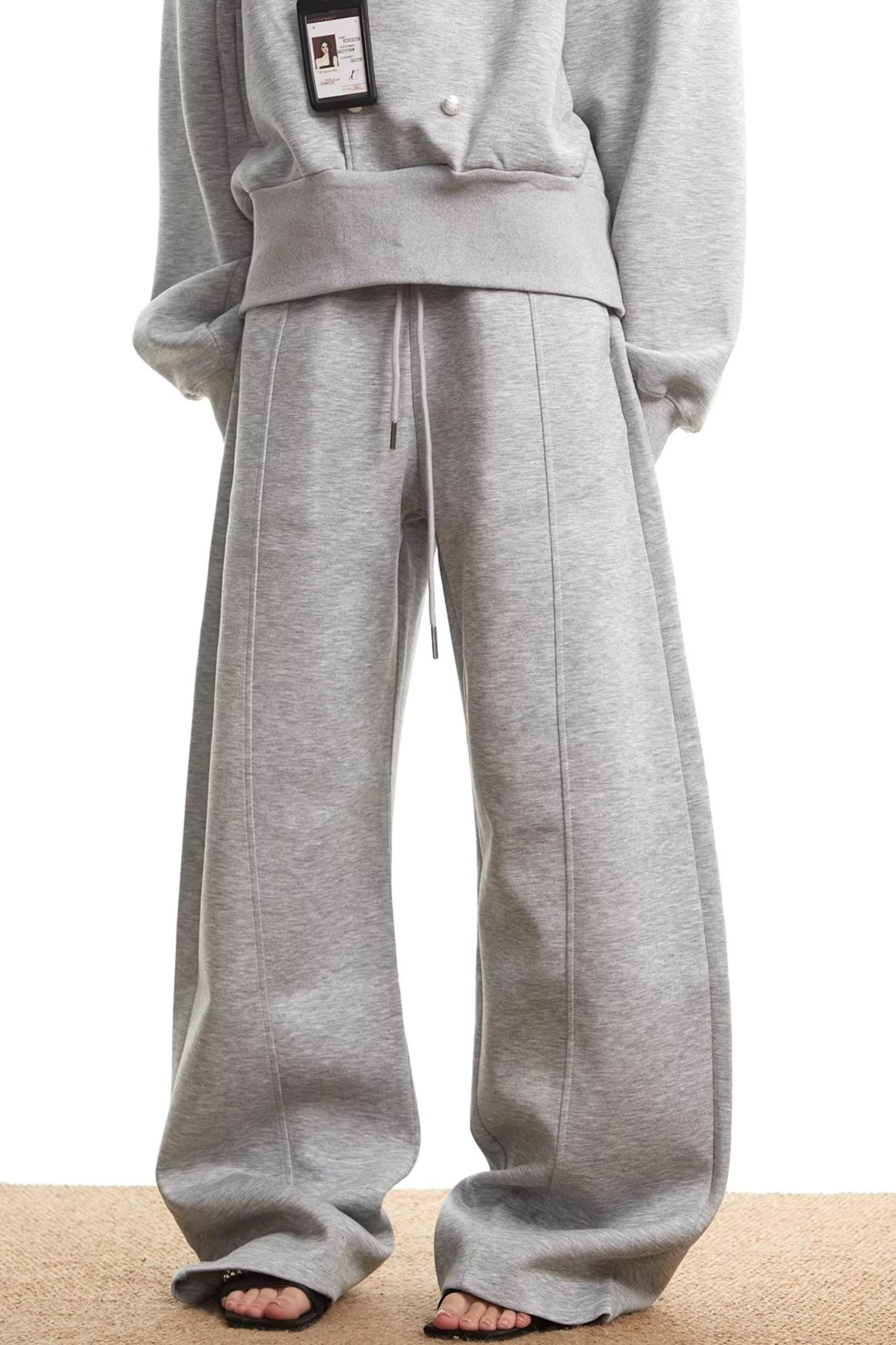American Gray Hooded Sweatshirt Set-Up
