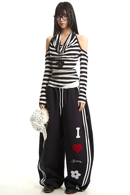 Vintage Halterneck Long Sleeve T-Shirt