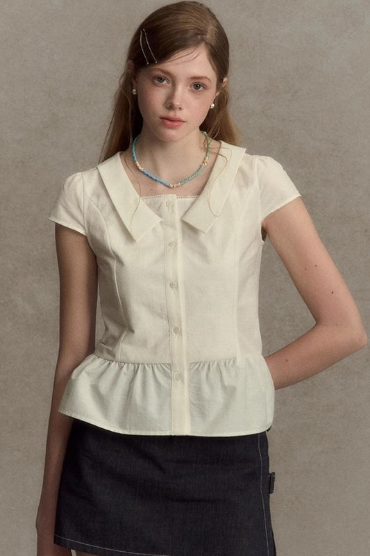 Summer Plaid Sleeve Top