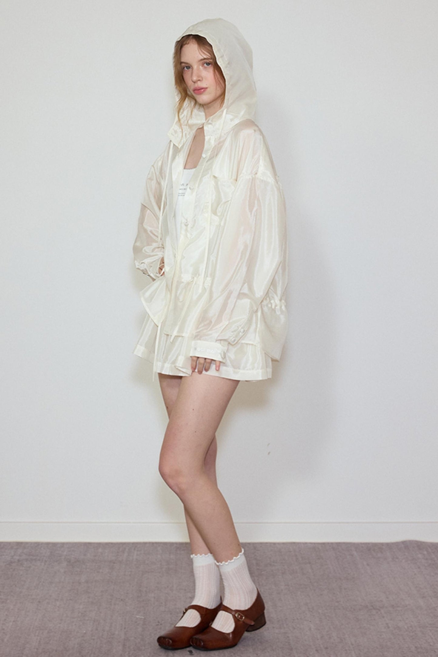 Soft Glow Hooded Jacket & Skirt Set-Up