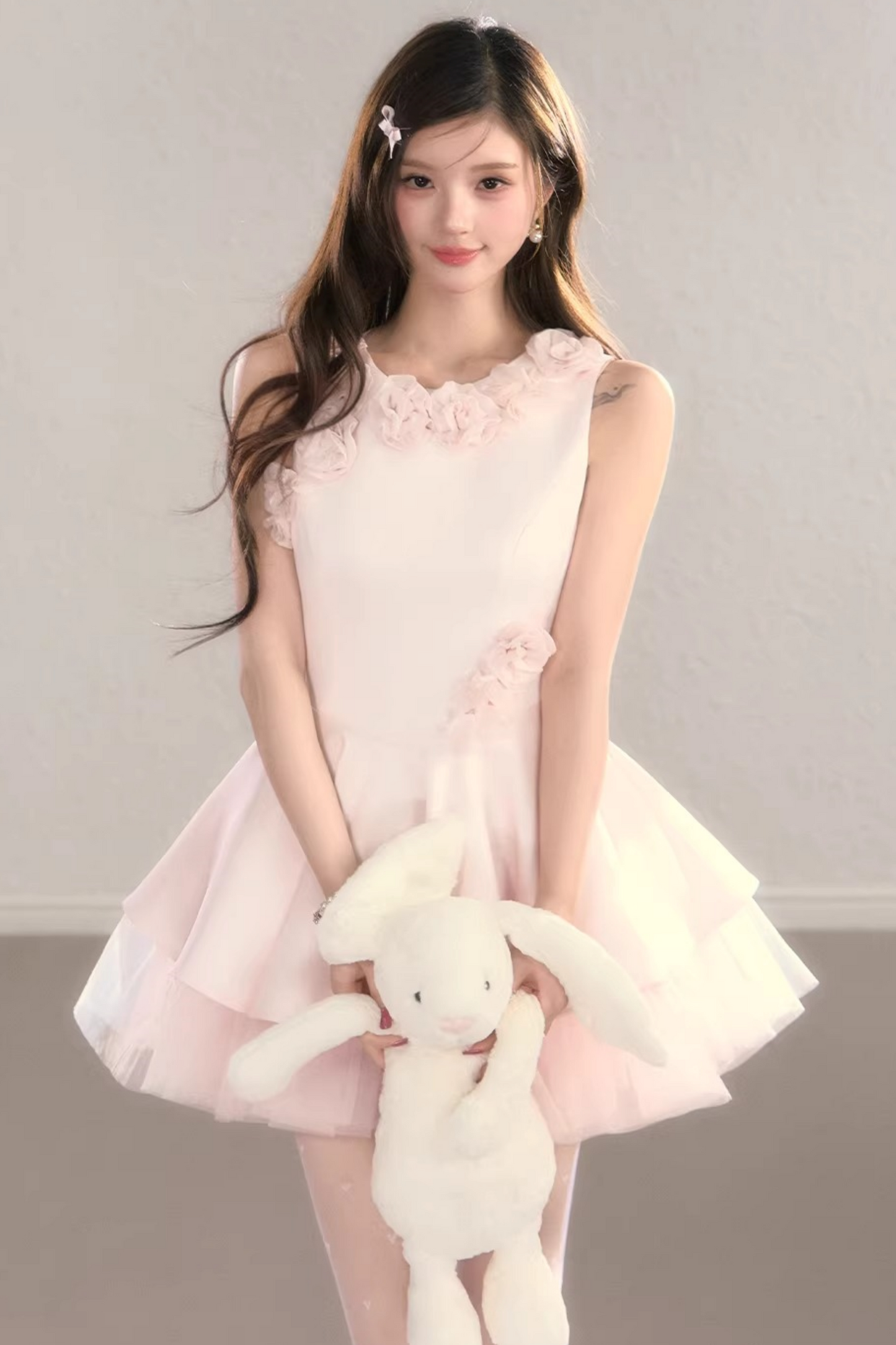 Three-Dimensional Floral Dress