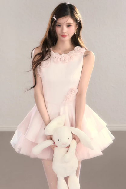 Three-Dimensional Floral Dress