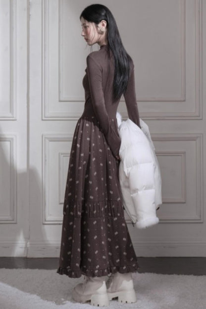 Warm Velvet Snowflake Dress