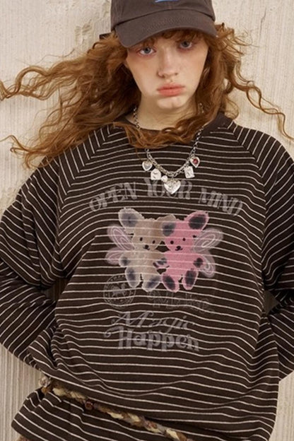 Two Bear Thin Striped Long Sleeve T-Shirt