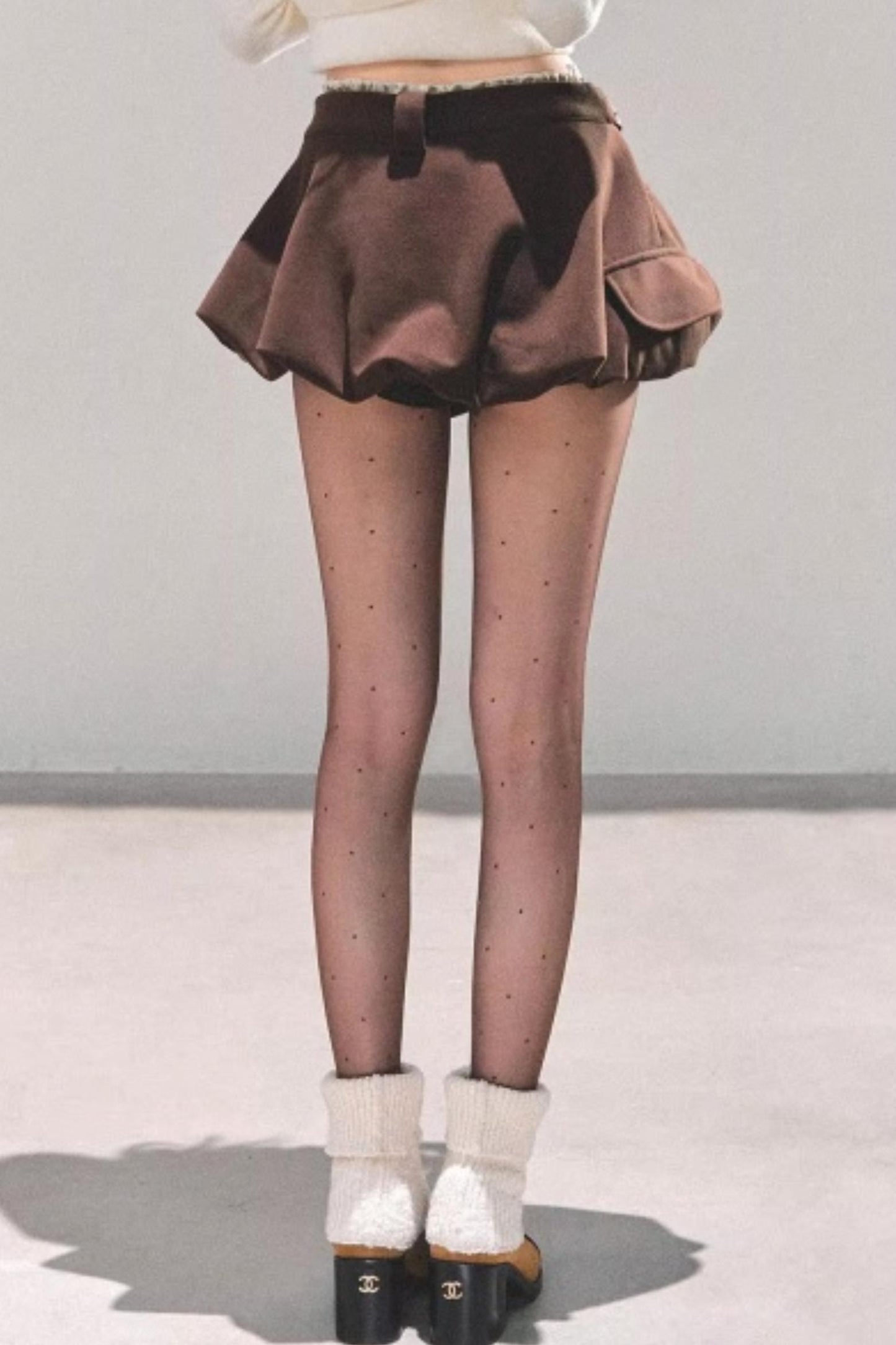 Plaid Floral A-Line Skirt