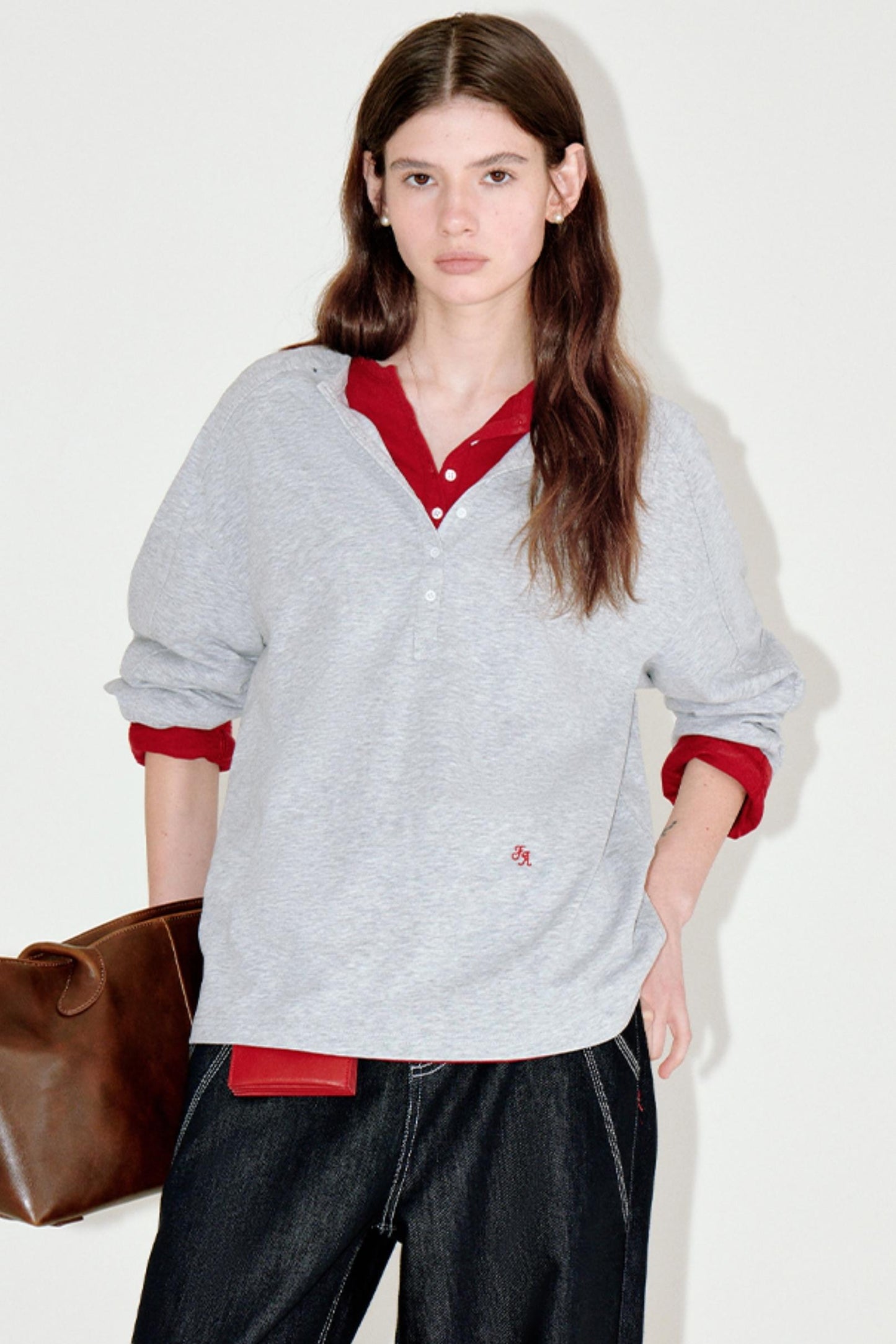 Retro Raglan Henry Top