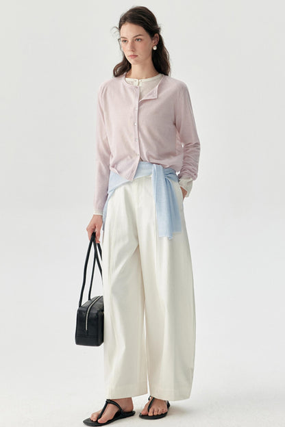 Mist Haze Silk Cardigan