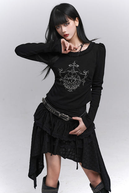 Beautiful Black A-Line Skirt