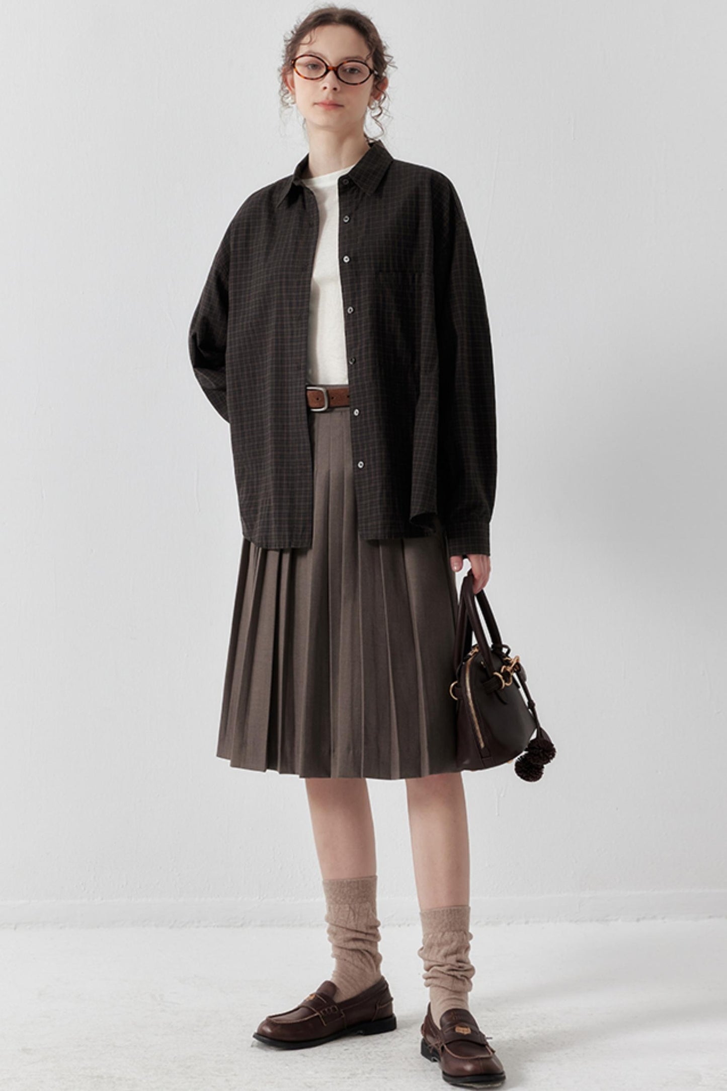 Summer Pleated High-Waisted Skirt