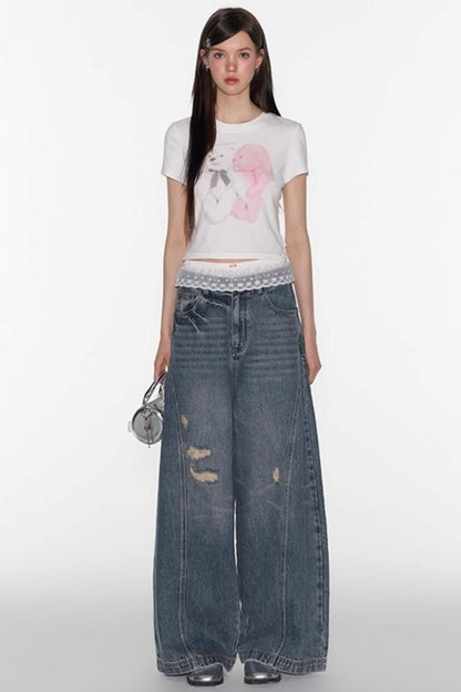 Sweet Shoulder Crop Top