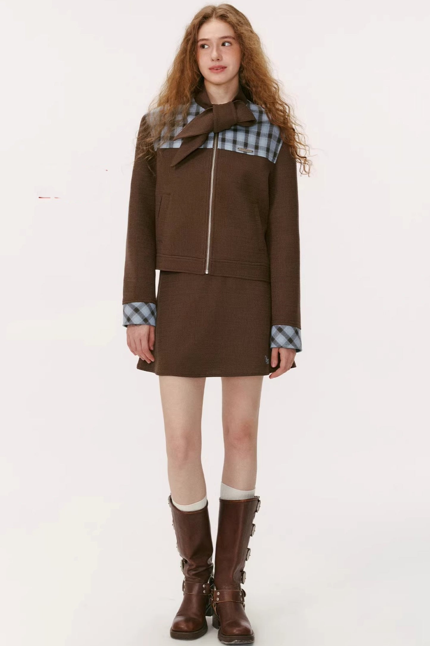 Retro Patchwork Fishtail Skirt