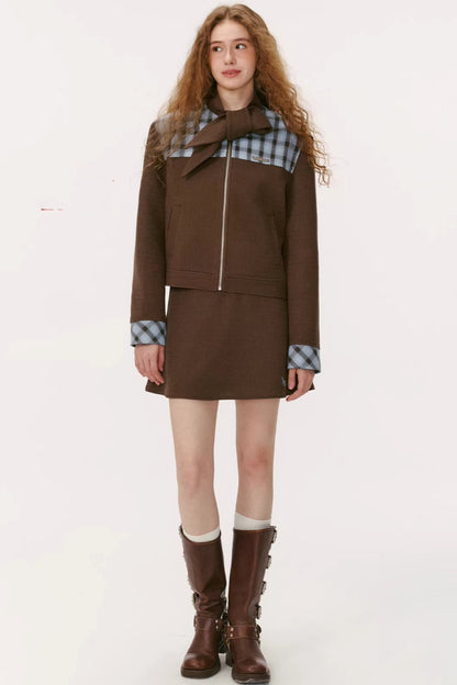 Retro Patchwork Fishtail Skirt