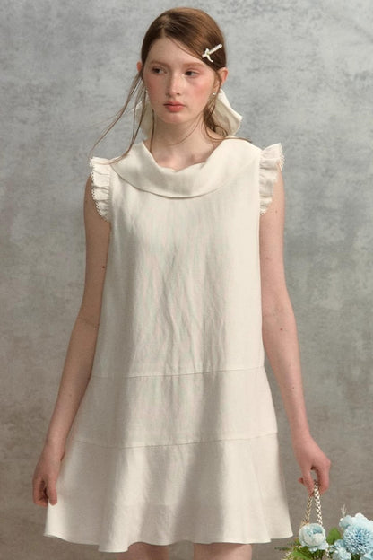 Fly Sleeves Lace Dress