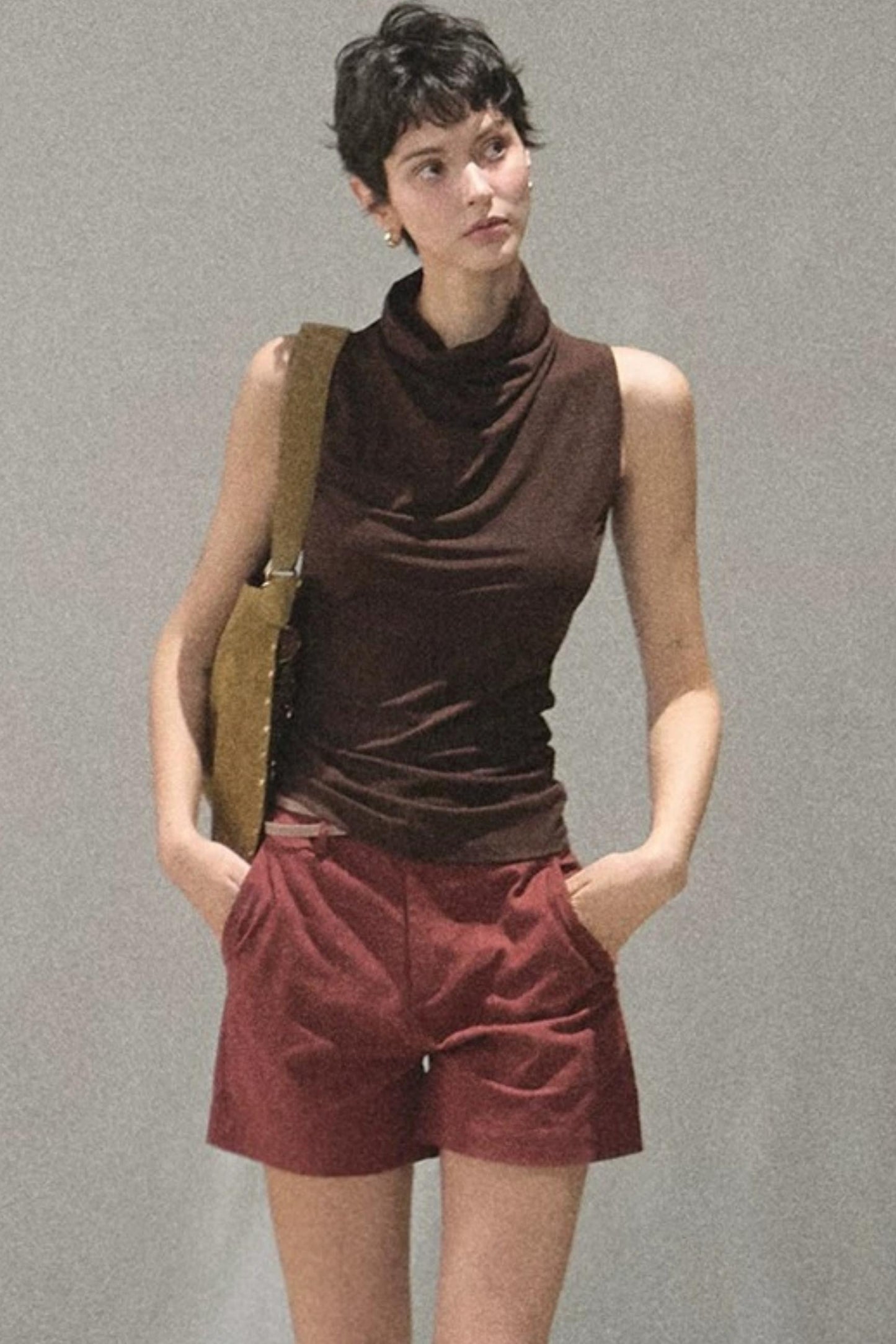 Fließende Twilight-Lyocell-Neckholder-Weste