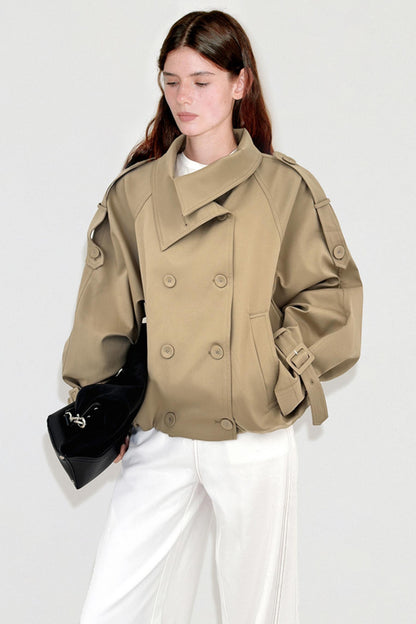 Classic Double-Breasted Trench Coat