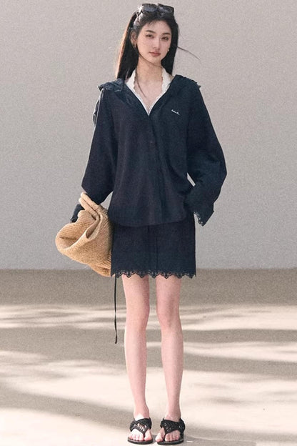 Lace-Trimmed Halter Camisole