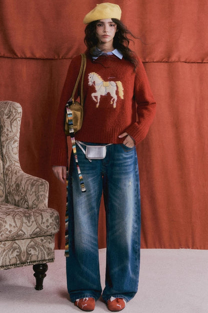 Lucky Pony Wool Sweater