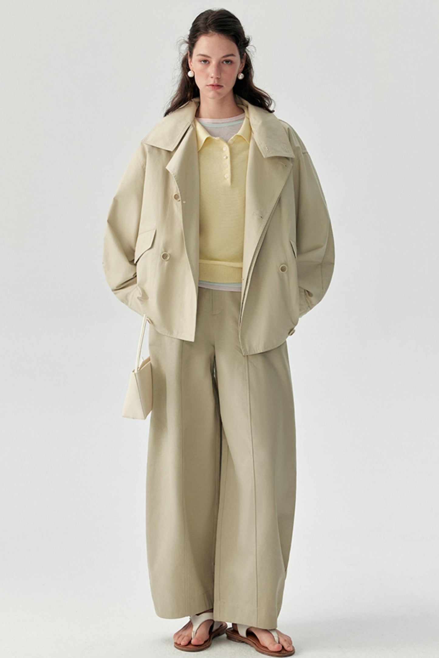 Paris Dream Silhouette Cotton Trench Coat