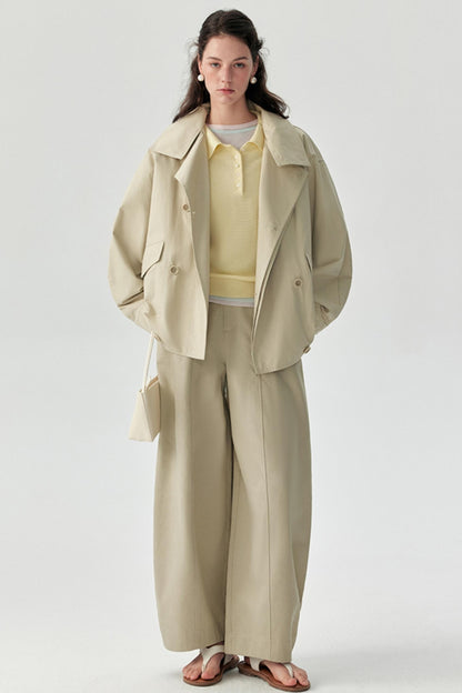 Paris Dream Silhouette Cotton Trench Coat