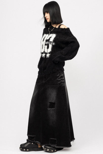 Vintage Crew Neck Knit Sweater