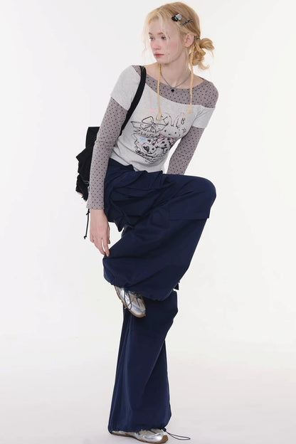 Bow Detail Cargo Pants