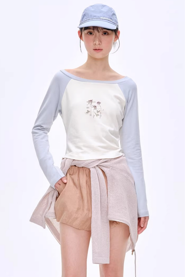 Dreamy Floral Raglan Top