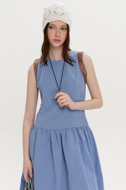 Roman Colorblock Yarn Dress