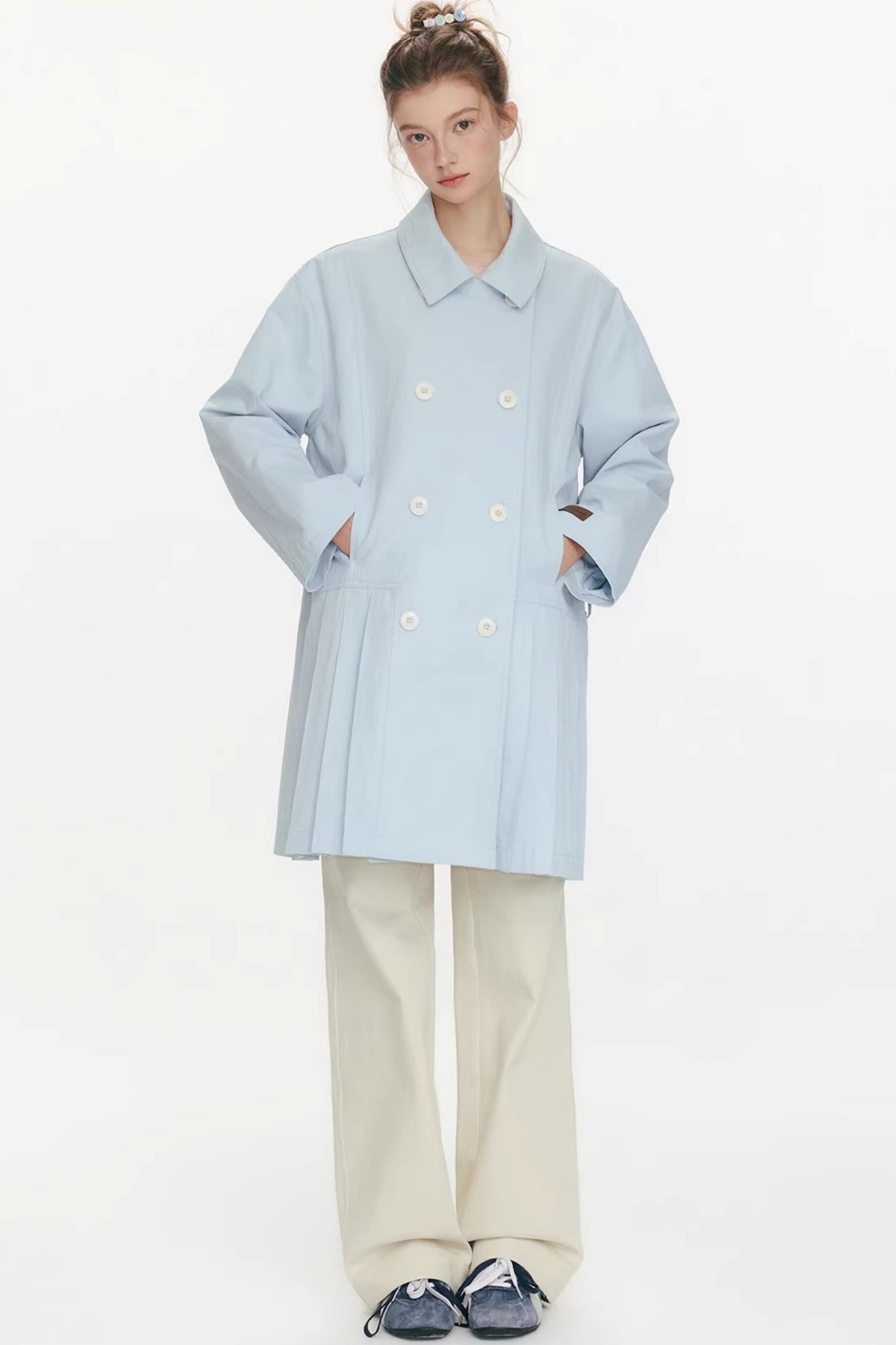 Moonlight Concerto Pleated Coat
