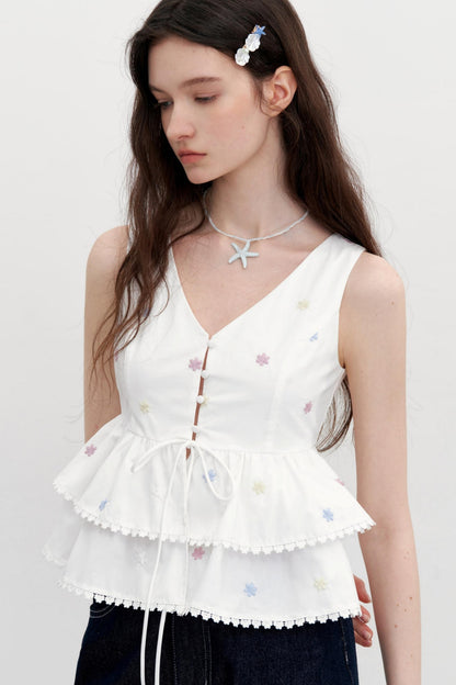 Colorful Lace Summer Shirt