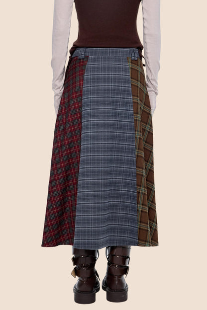 Autumn Drape Midi Skirt