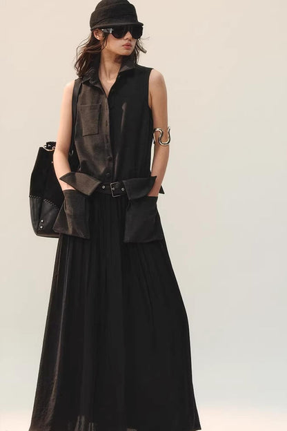 Ink Tone Rhythm Dress