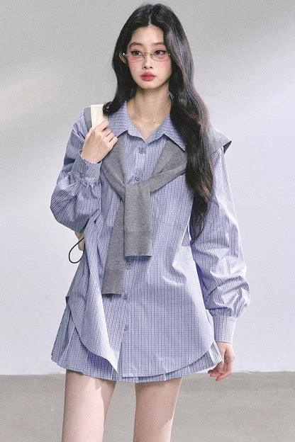 Autumn Plaid Suit Set-Up