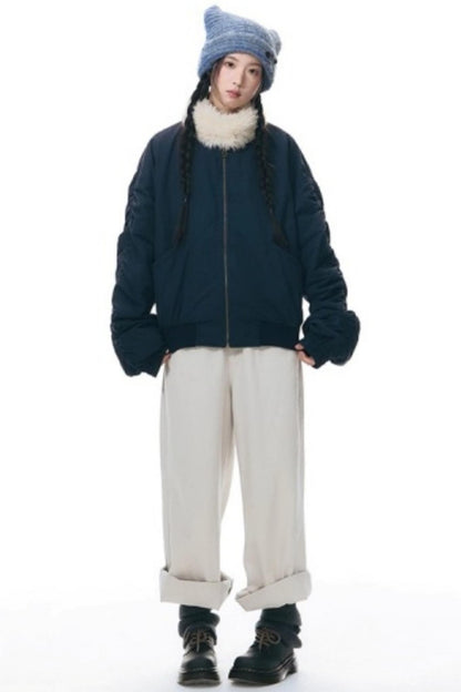 Warm Cotton Retro Stand-Up Jacket