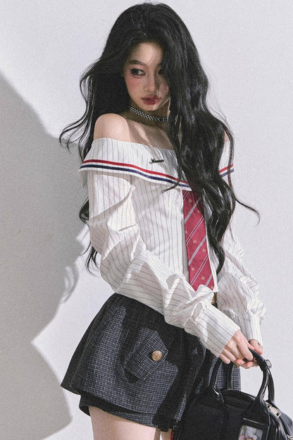 Slimming Striped Waist Top