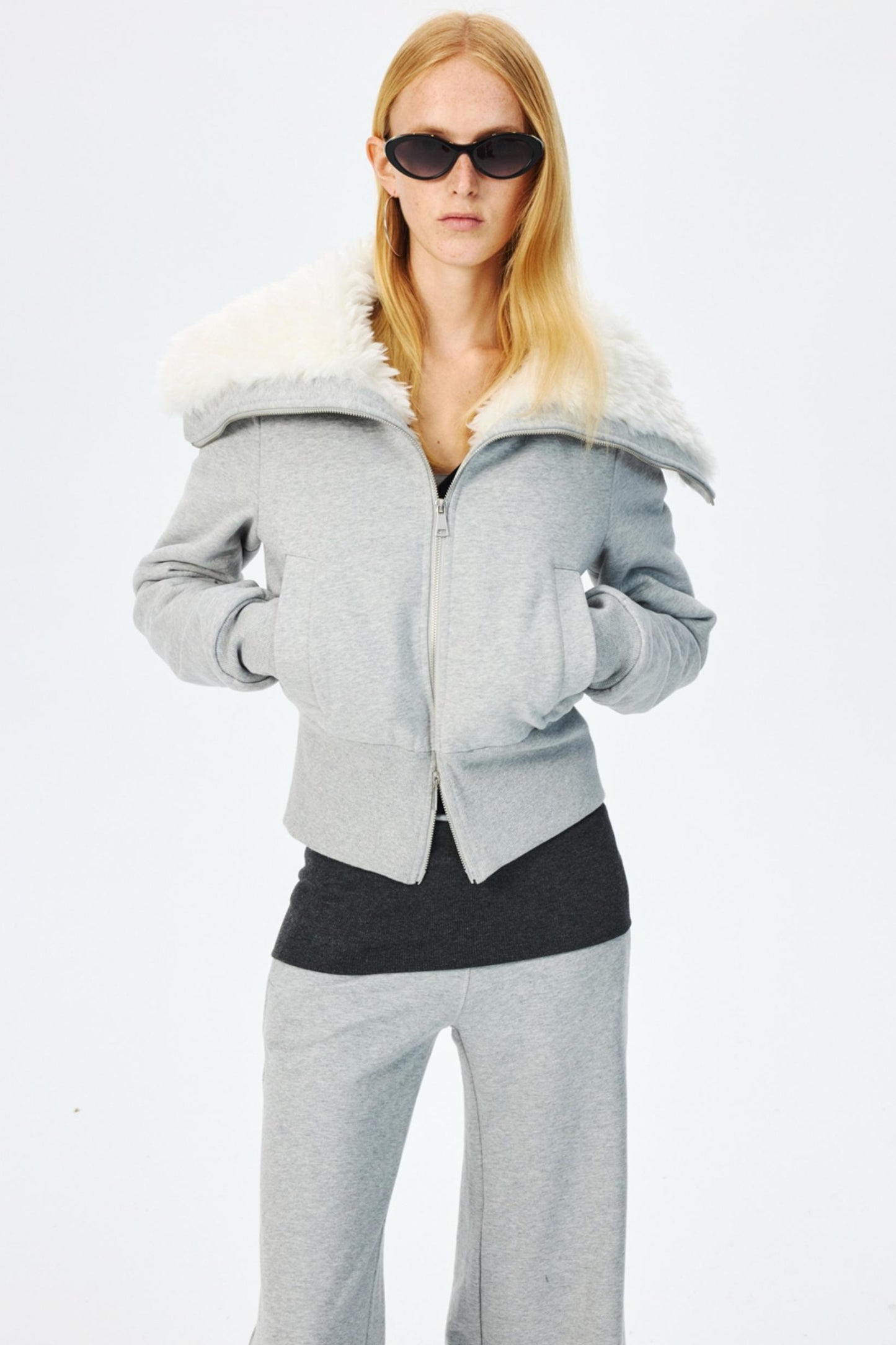 Winter Fleece High-Waisted Flared Pants