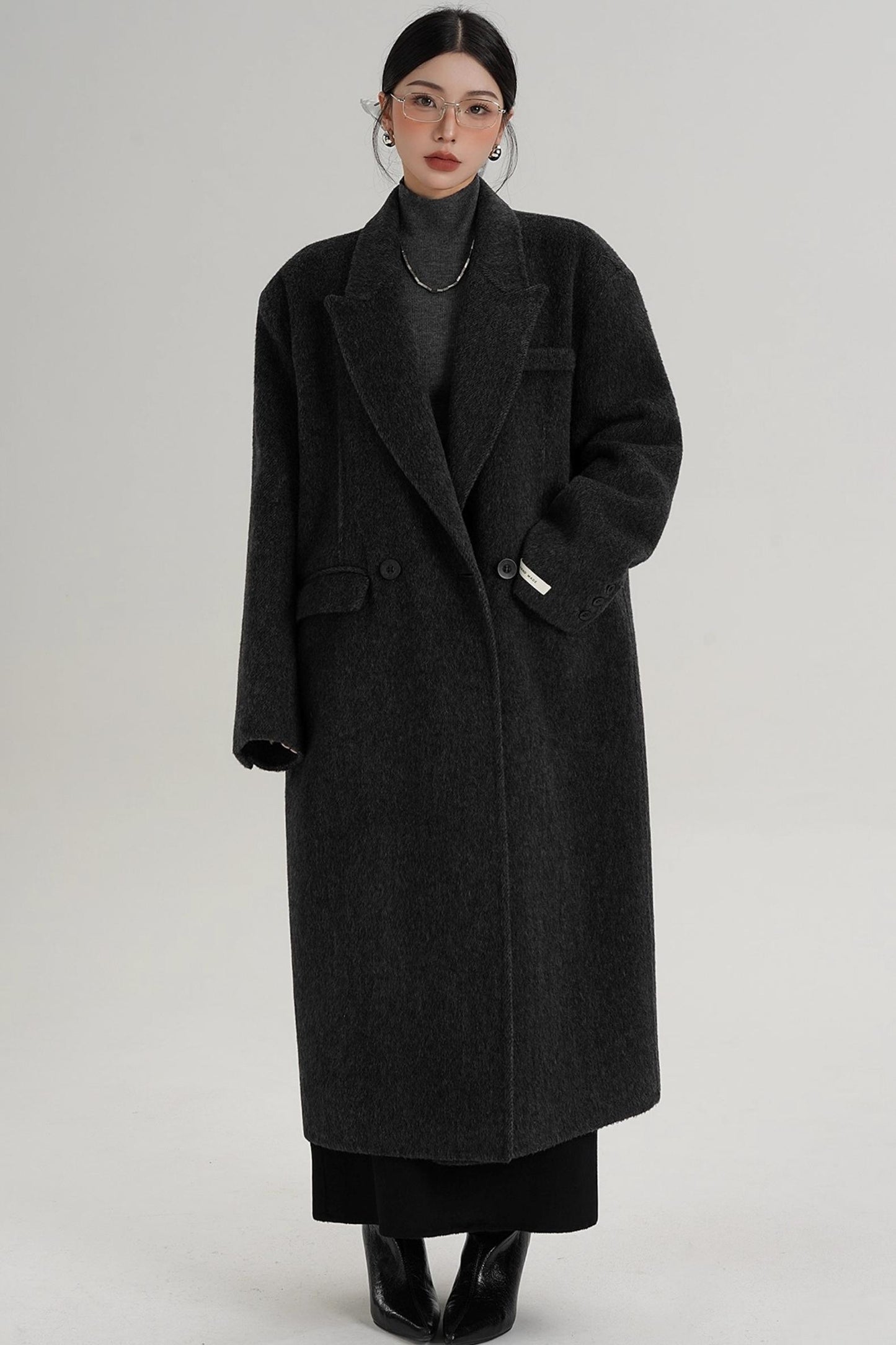Elegant Long Wool Coat