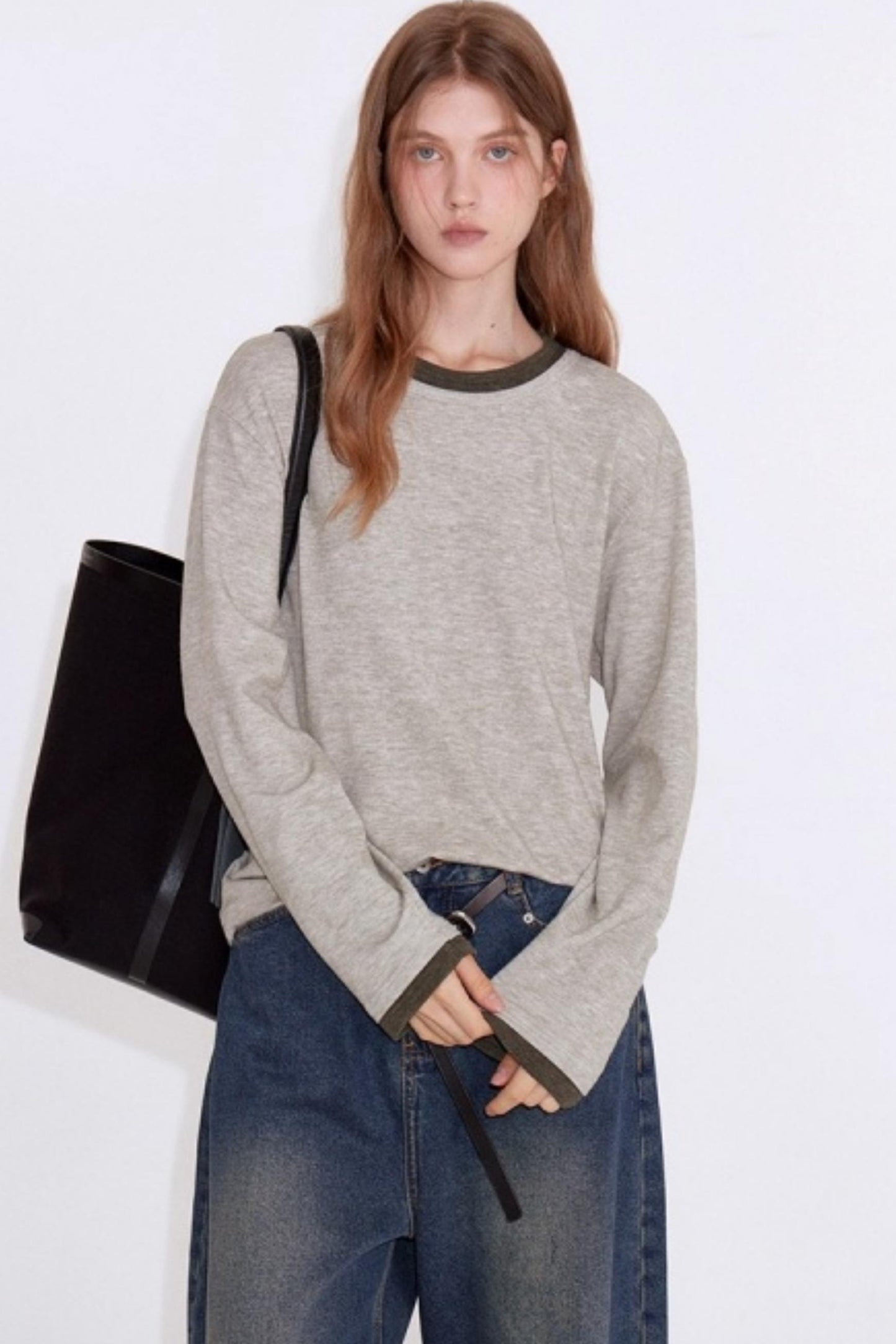 Color-Blocked Faux Sweater