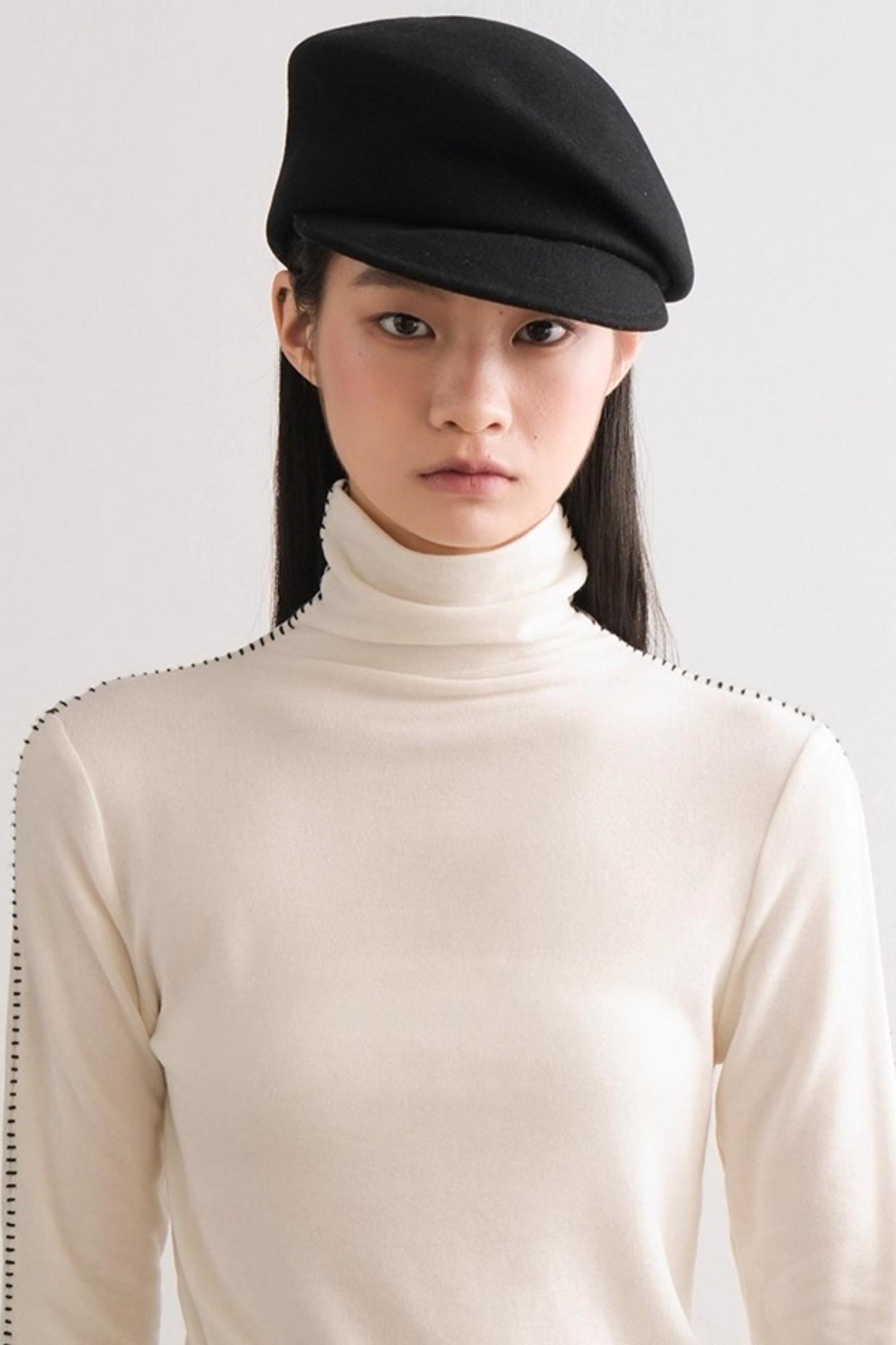 Soft Wool Newsboy Hat