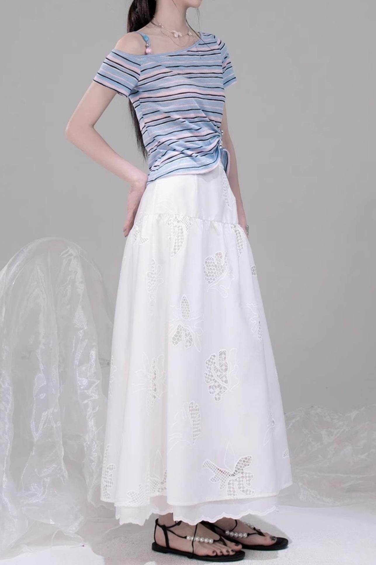 Twisted Stripe Raglan Tee