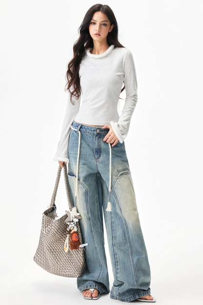 Distressed Denim Pants