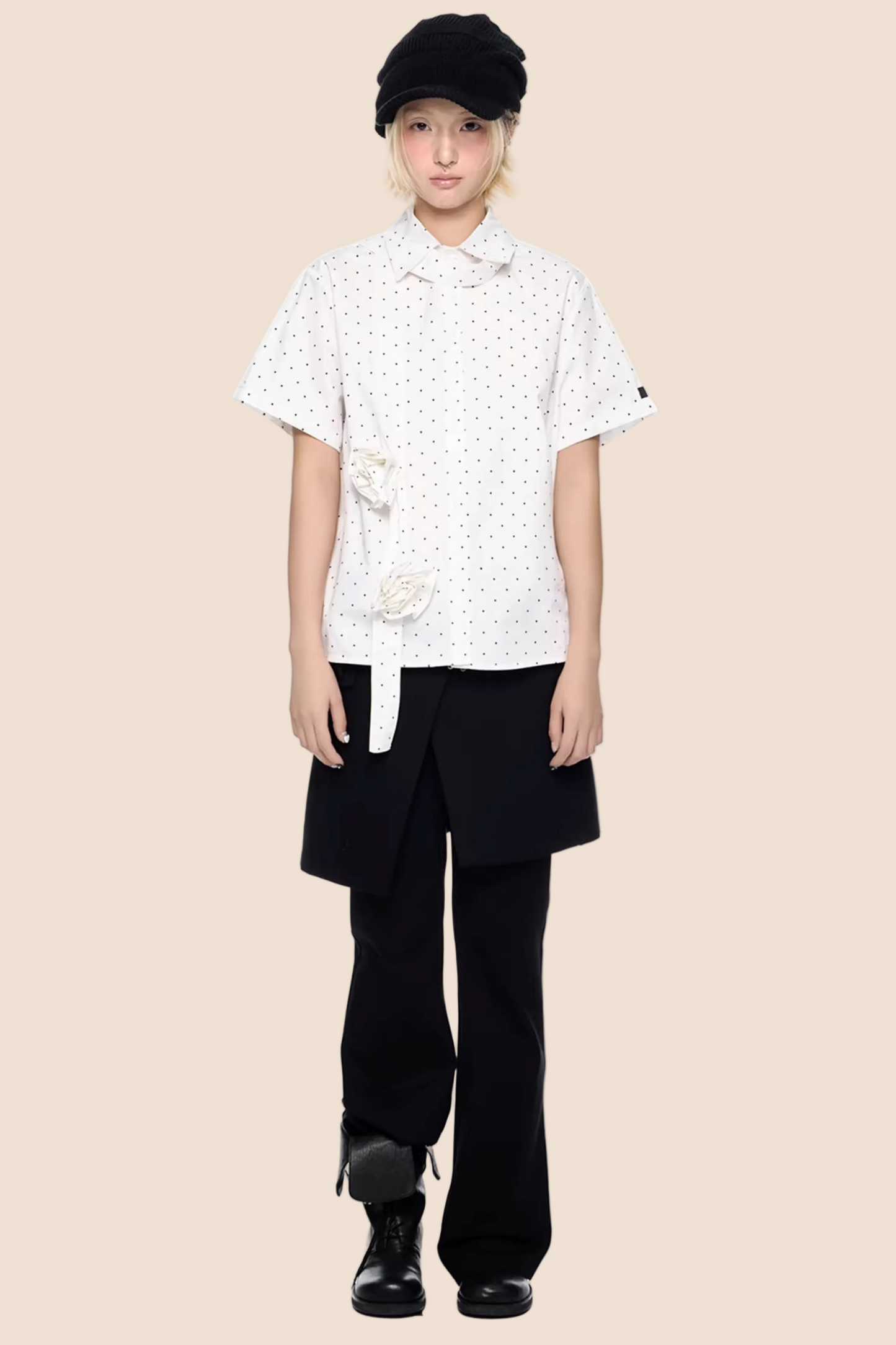 French Design Polka Dot Blouse