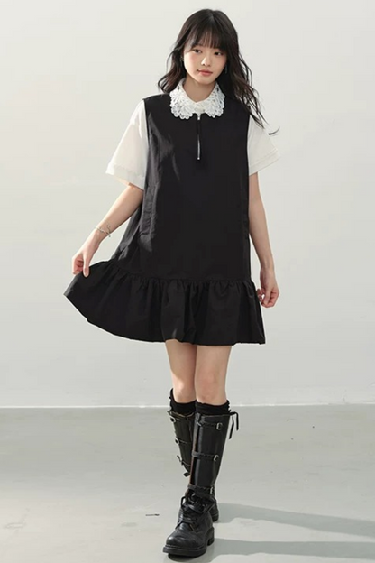 Hydrangea Lace Collar Top